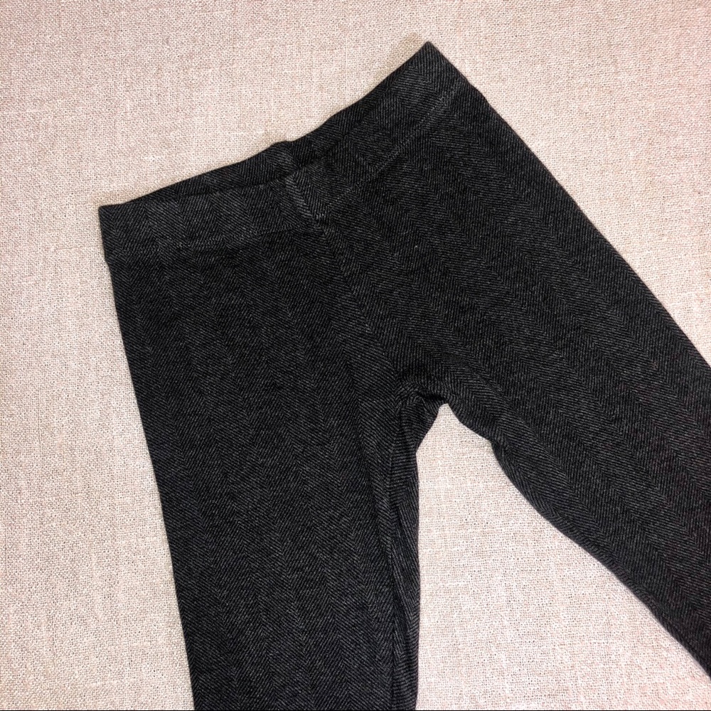 LOFT|HEATHER GRAY HERRINGBONE COTTON LEGGINGS|XS